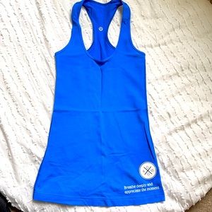 Blue lululemon cool racerback